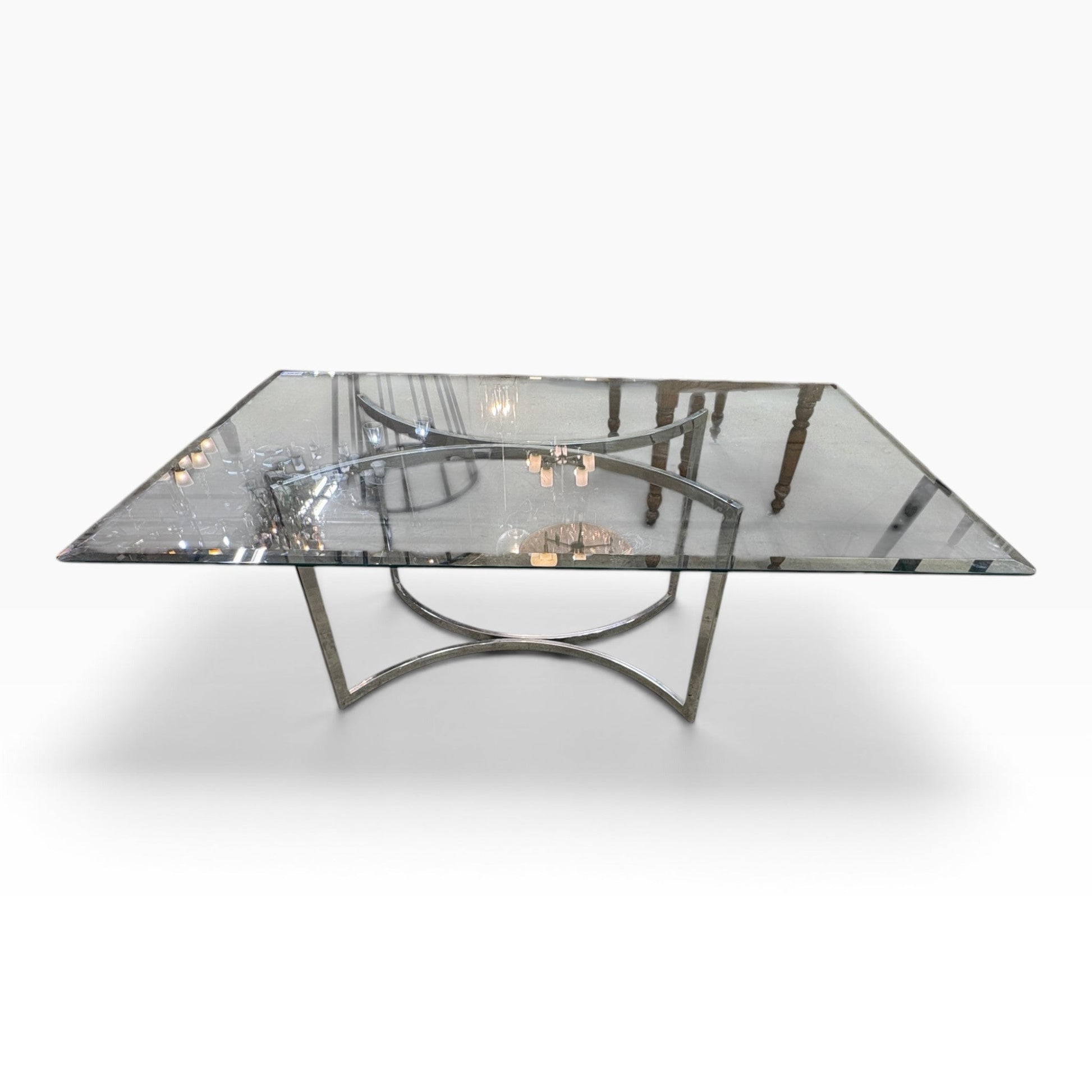 Glass Chrome Coffee Table FALSE