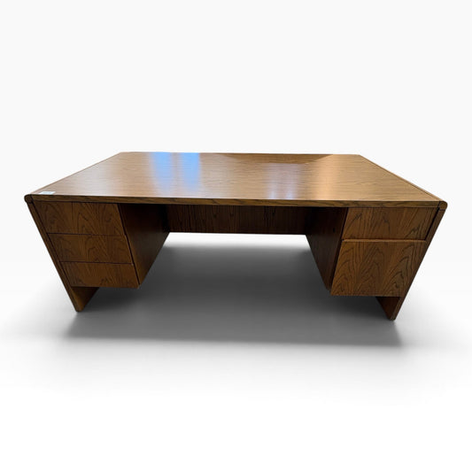 Oak Executive Office Desk FALSE