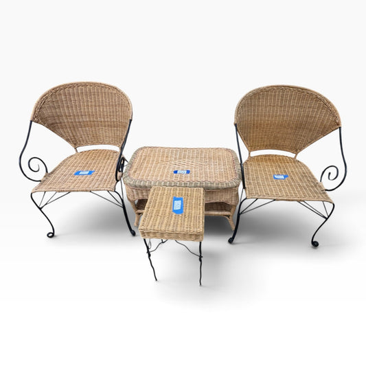 Wicker Patio Set 4-Piece
