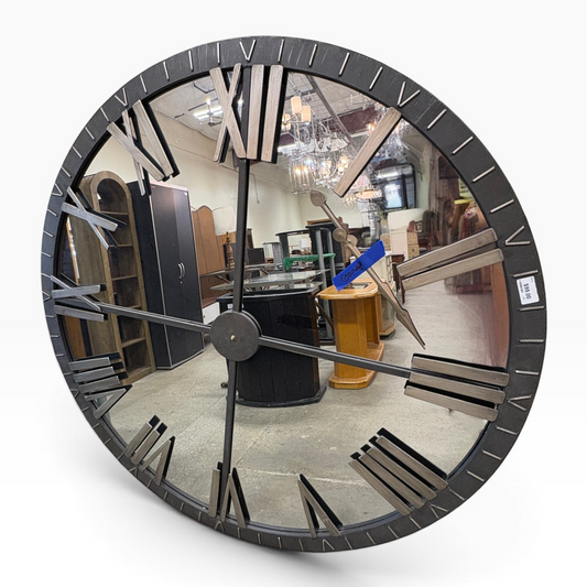 Roman Numeral Clock Mirror