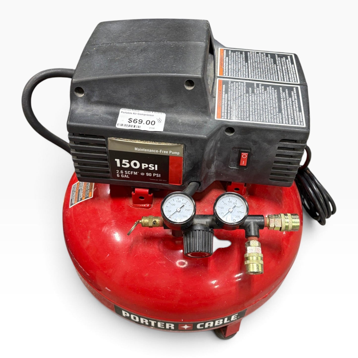 Porter-Cable Air Compressor FALSE