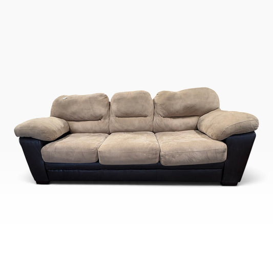 Tan Microfiber Sofa