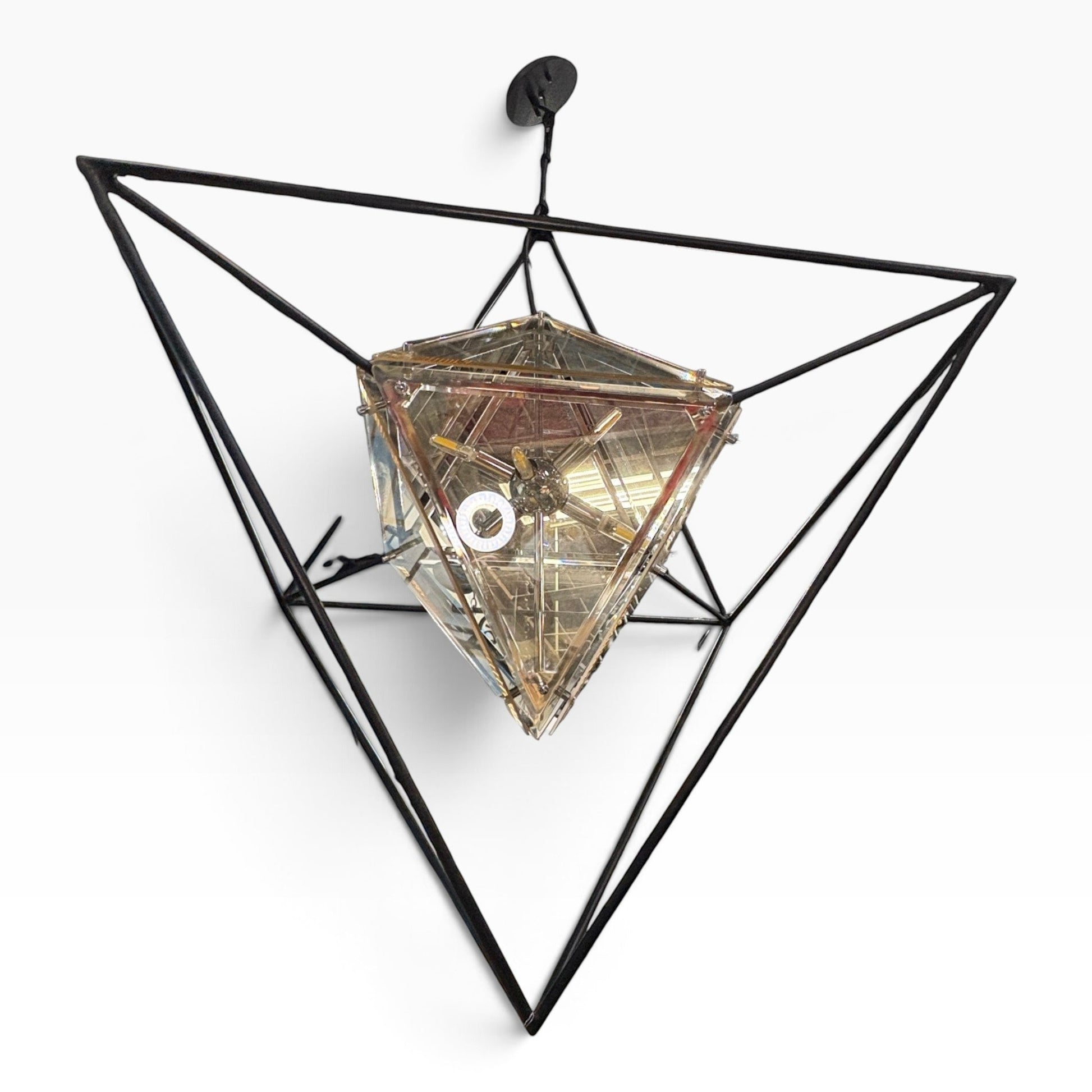 Geometric Glass Chandelier