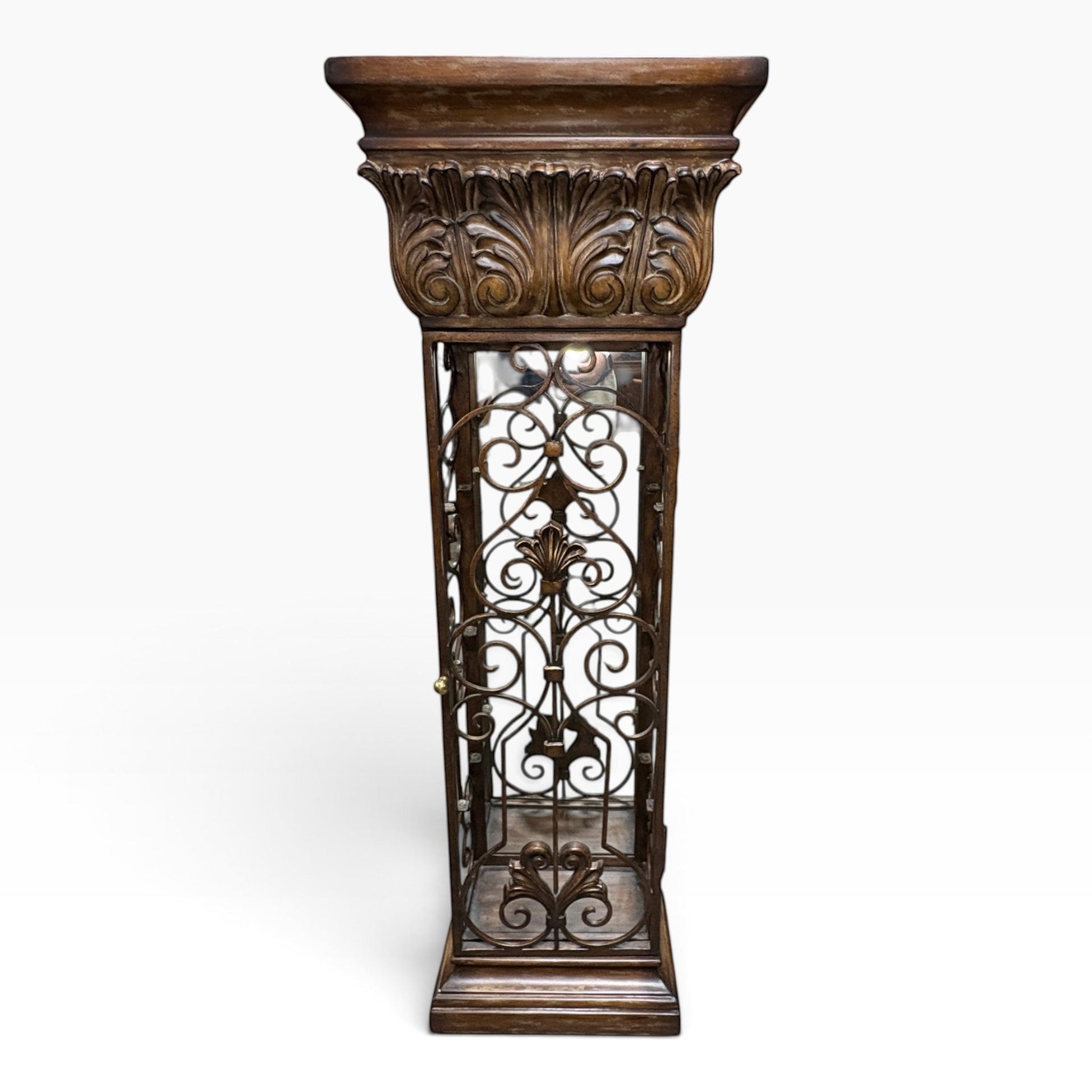 Ornate Carved Pedestal Stand