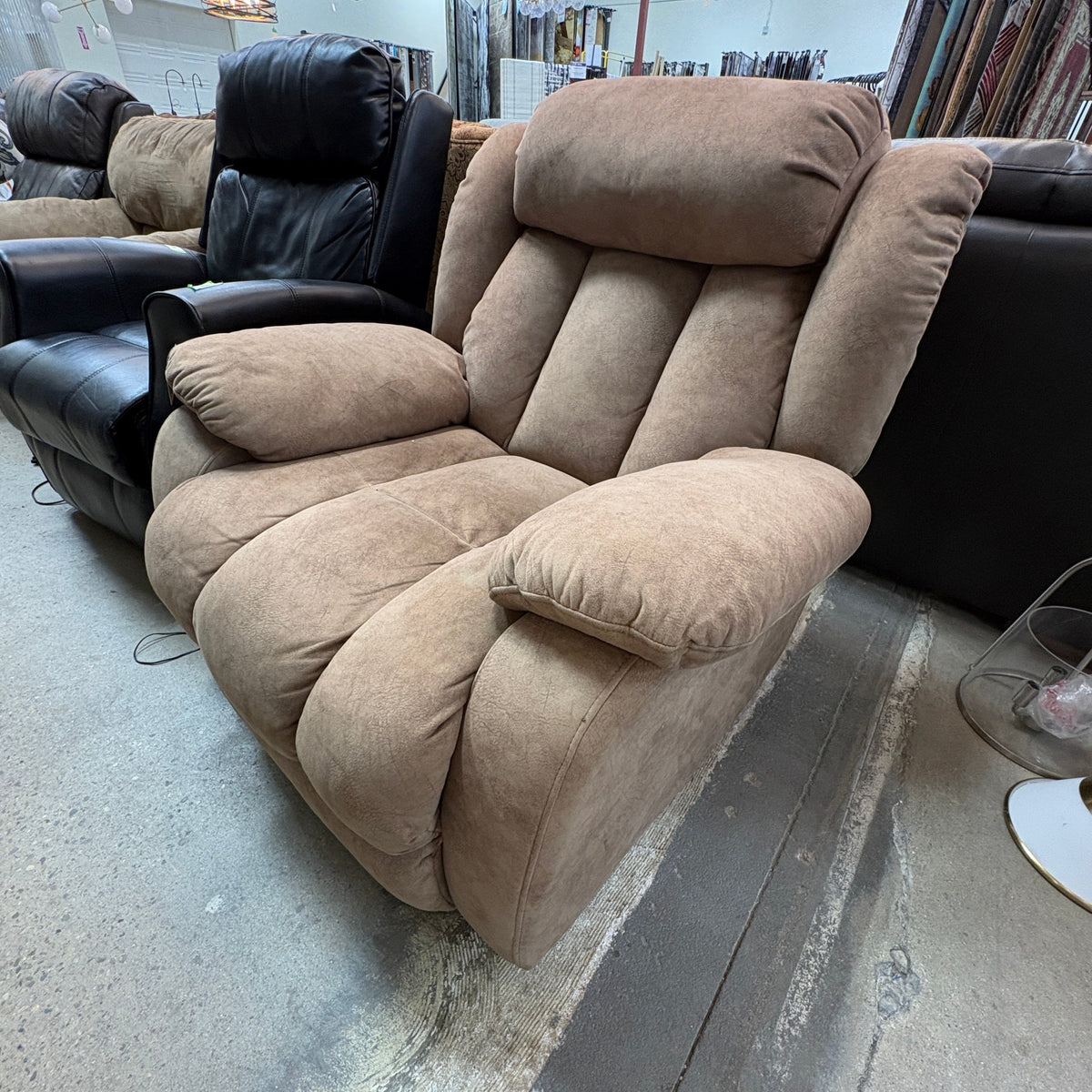 Tan Microfiber Recliner Chair