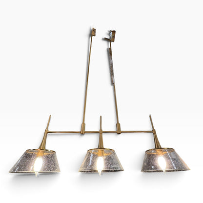 Brass 3-Light Seeded Pendant