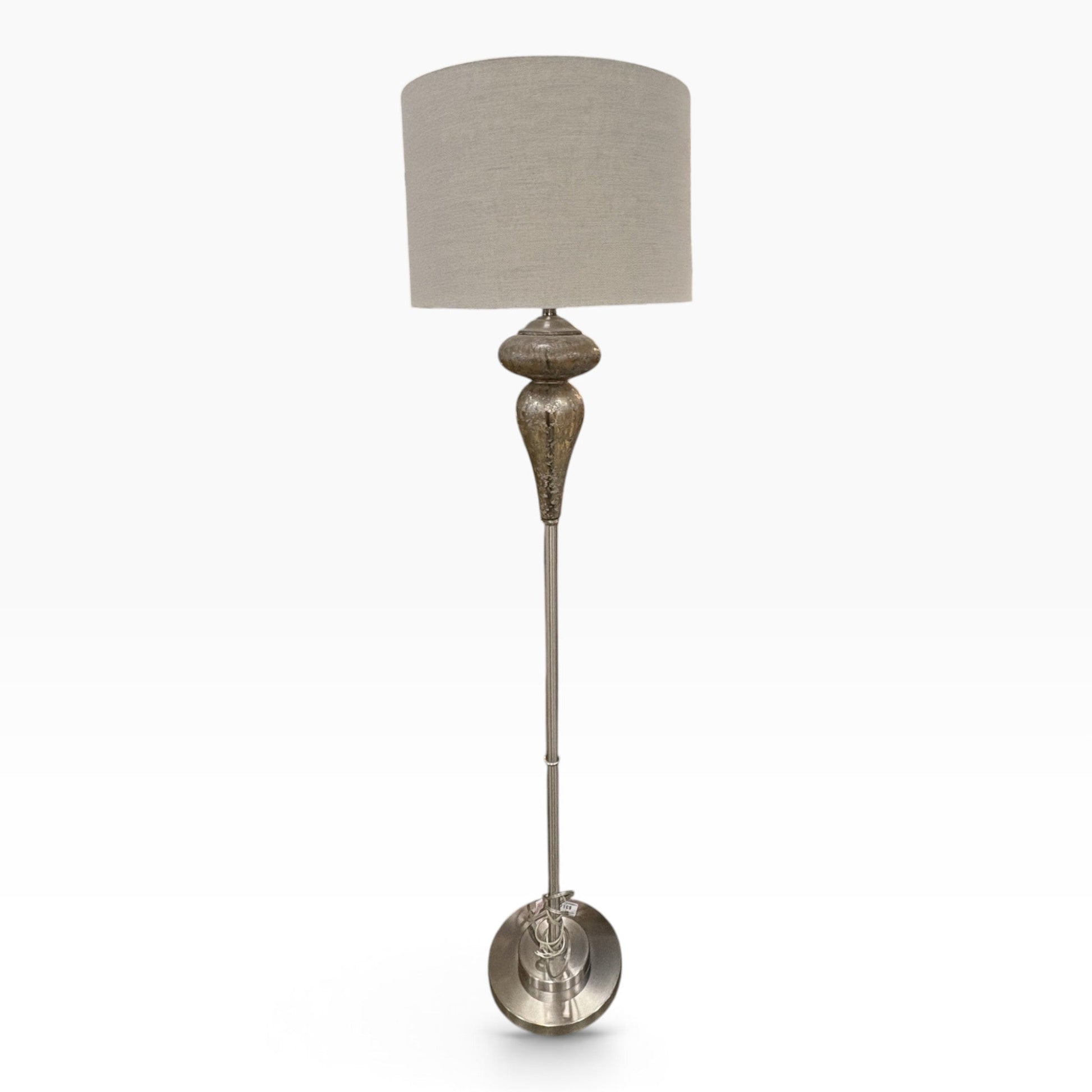 Mercury Glass Floor Lamp Gray