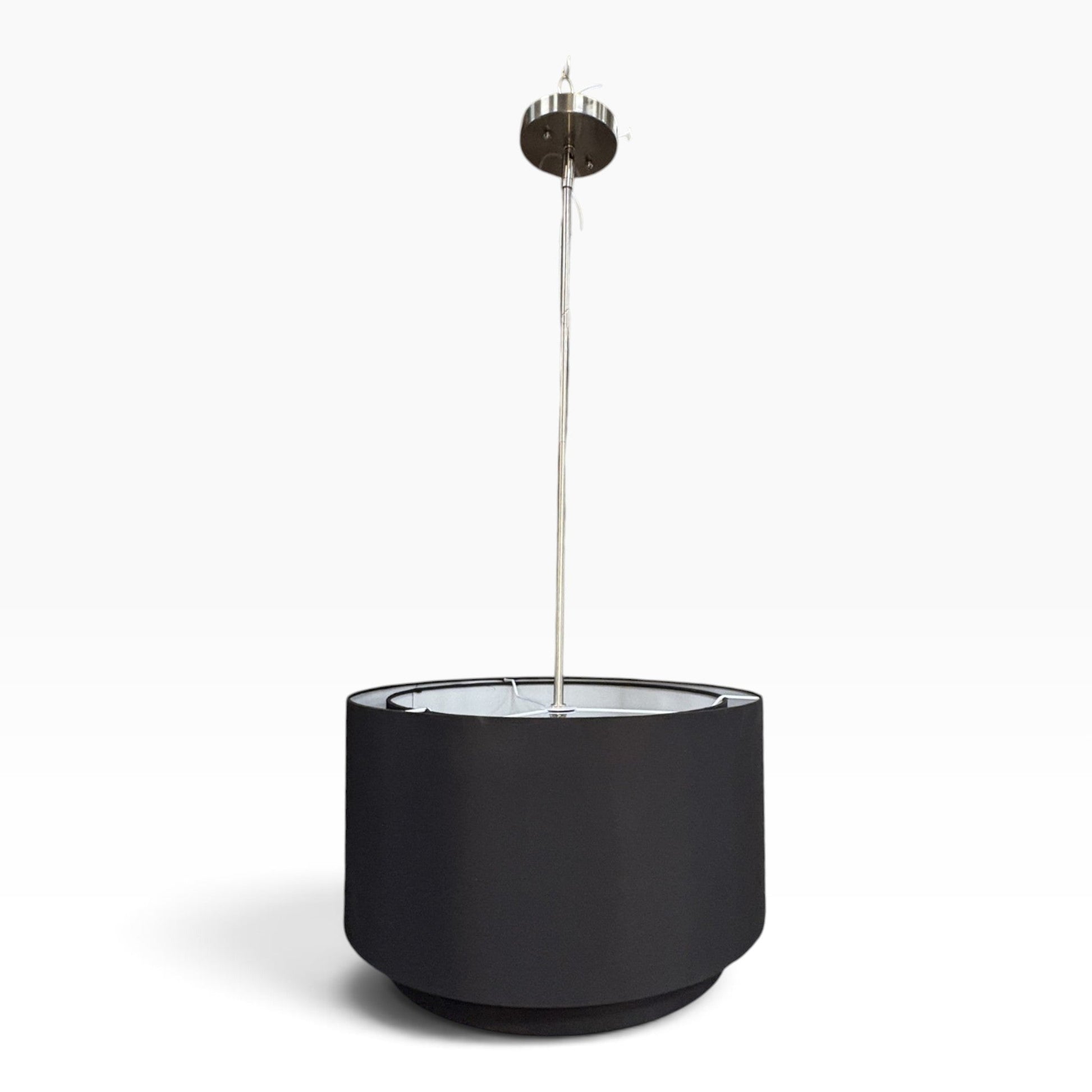 Black Drum Shade Pendant Light