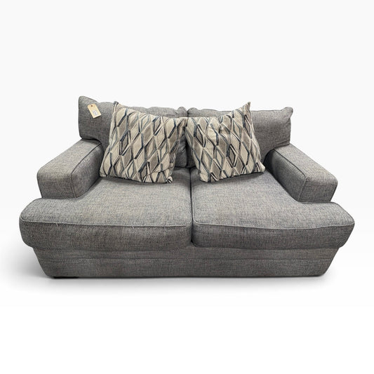 Gray Chenille Couch + Pillows FALSE