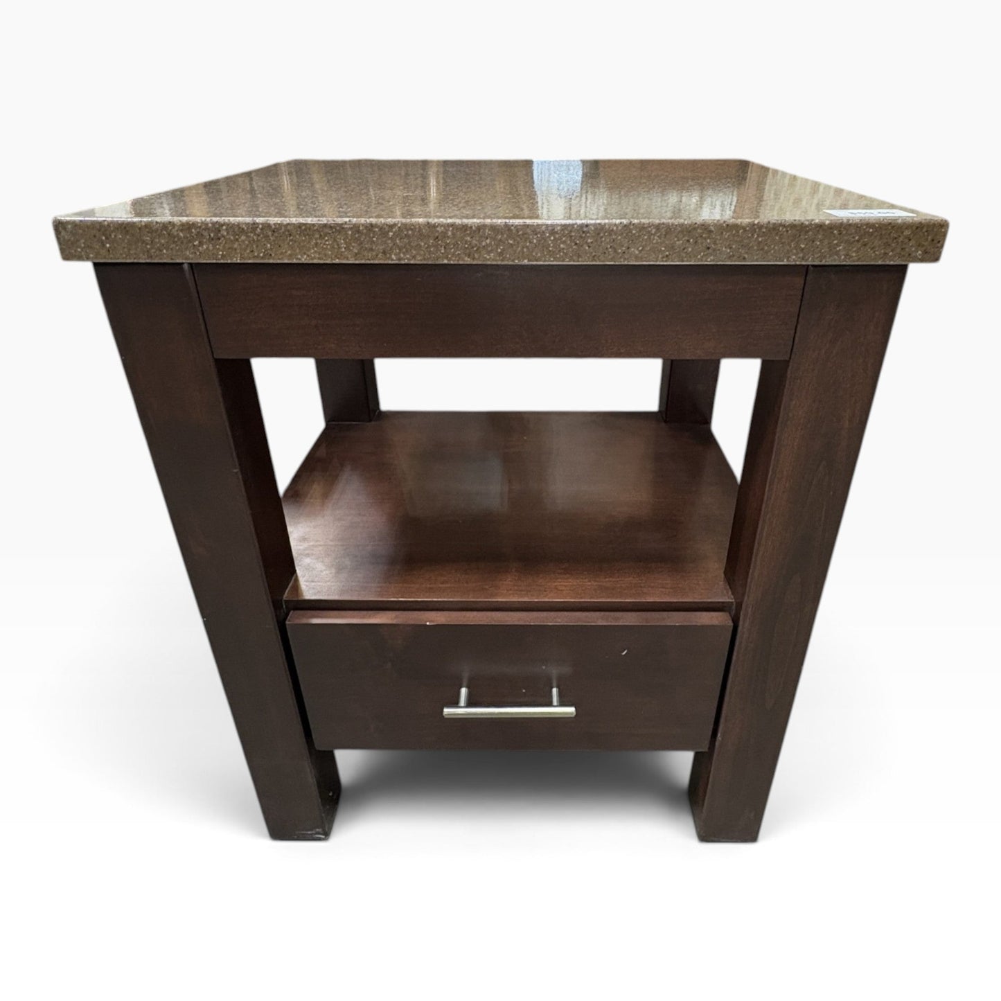 Bertch Stone Top End Table