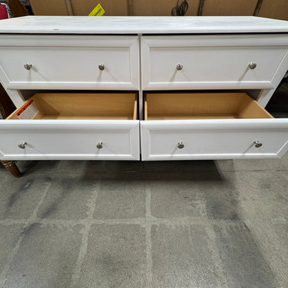 White 6-Drawer Wood Dresser - additional view
