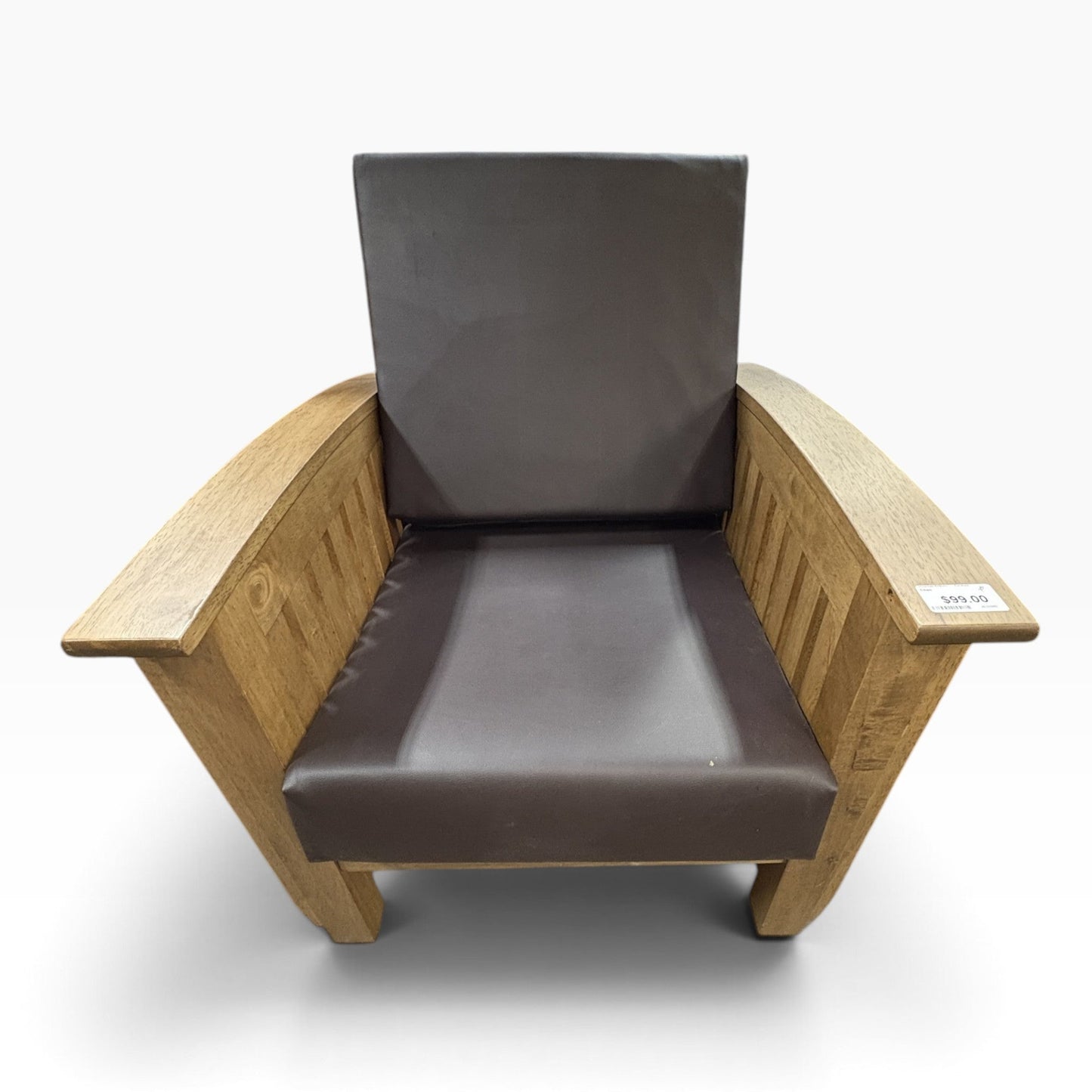 Mission Oak Armchair Brown