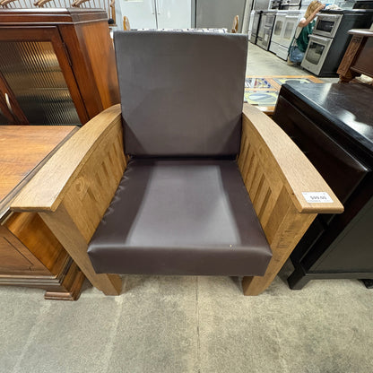 Mission Oak Armchair Brown - additional view