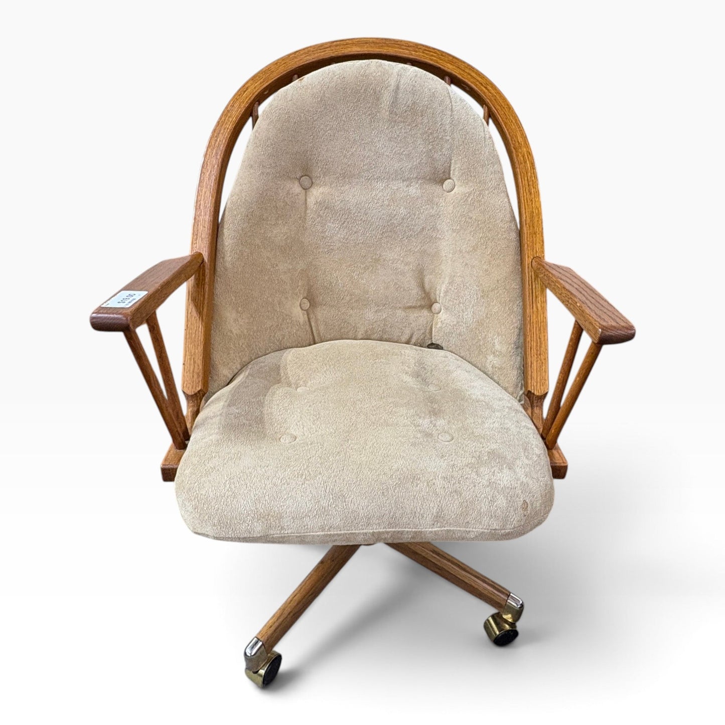 Oak Swivel Caster Dining Chair FALSE
