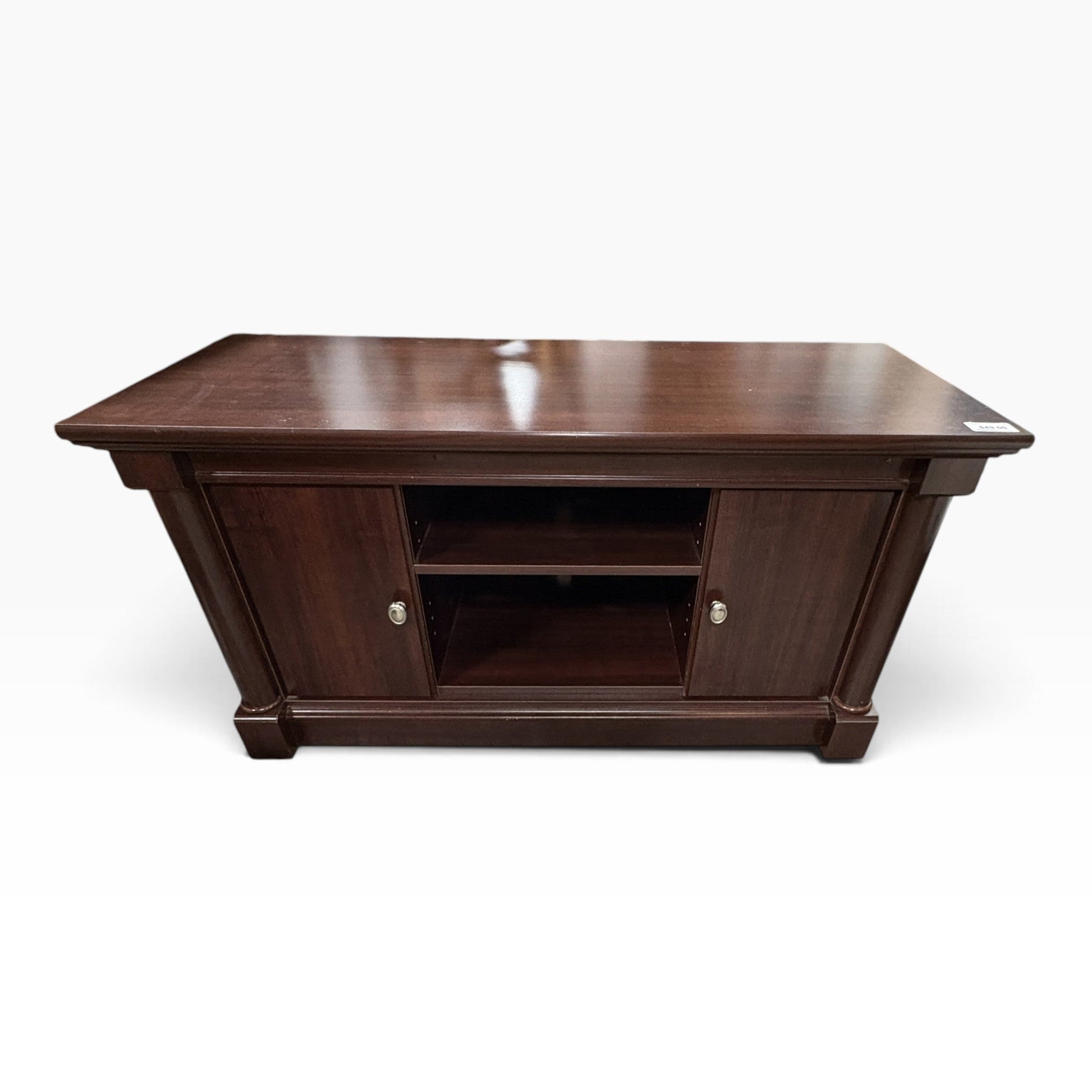 Mahogany 2-Door TV Stand