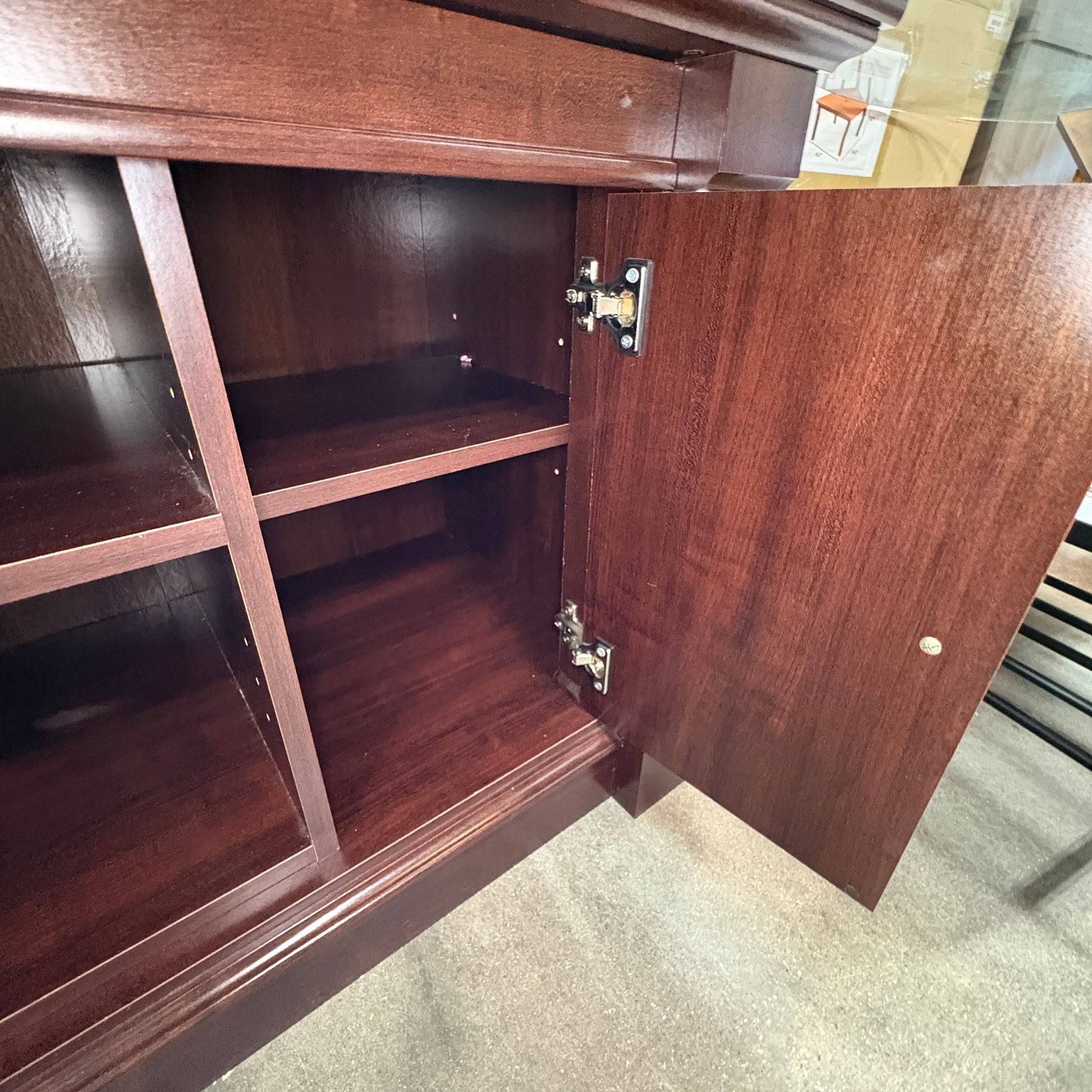 Mahogany 2-Door TV Stand - additional view