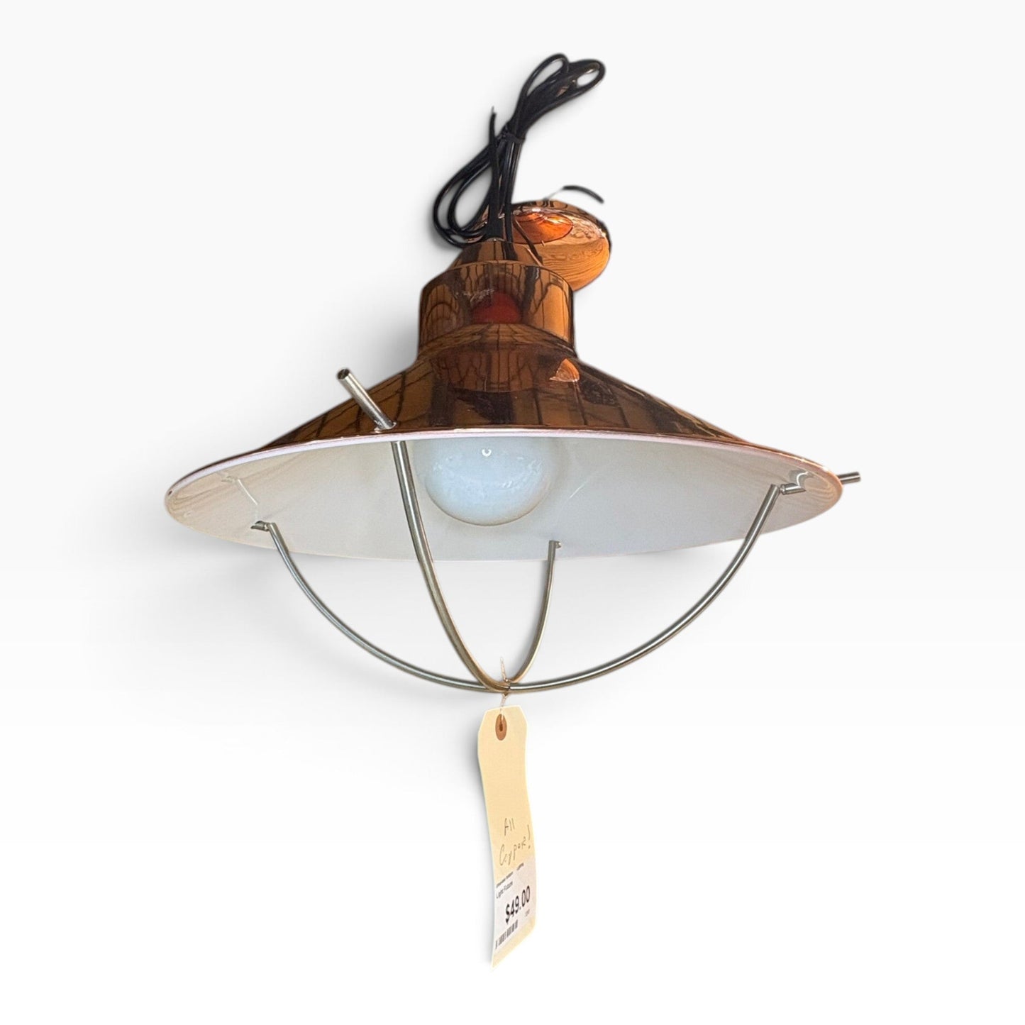 GDM Habitat for Humanity ReStore All Copper Pendant Light