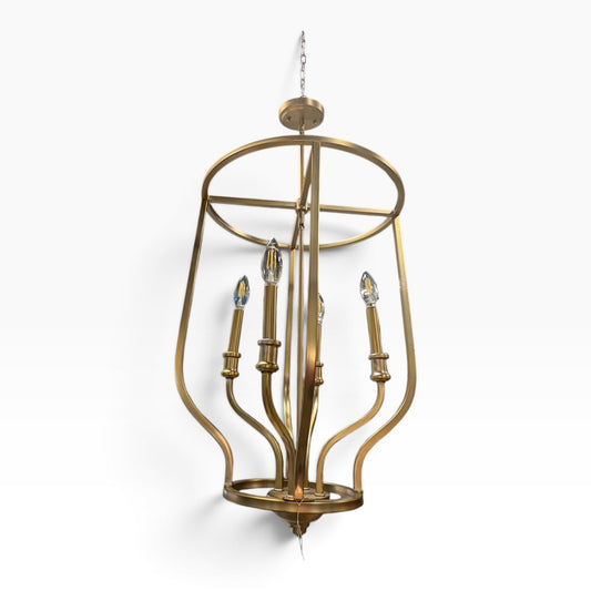 Gold Lantern Chandelier TRUE