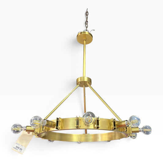 Brass Ring Edison Chandelier