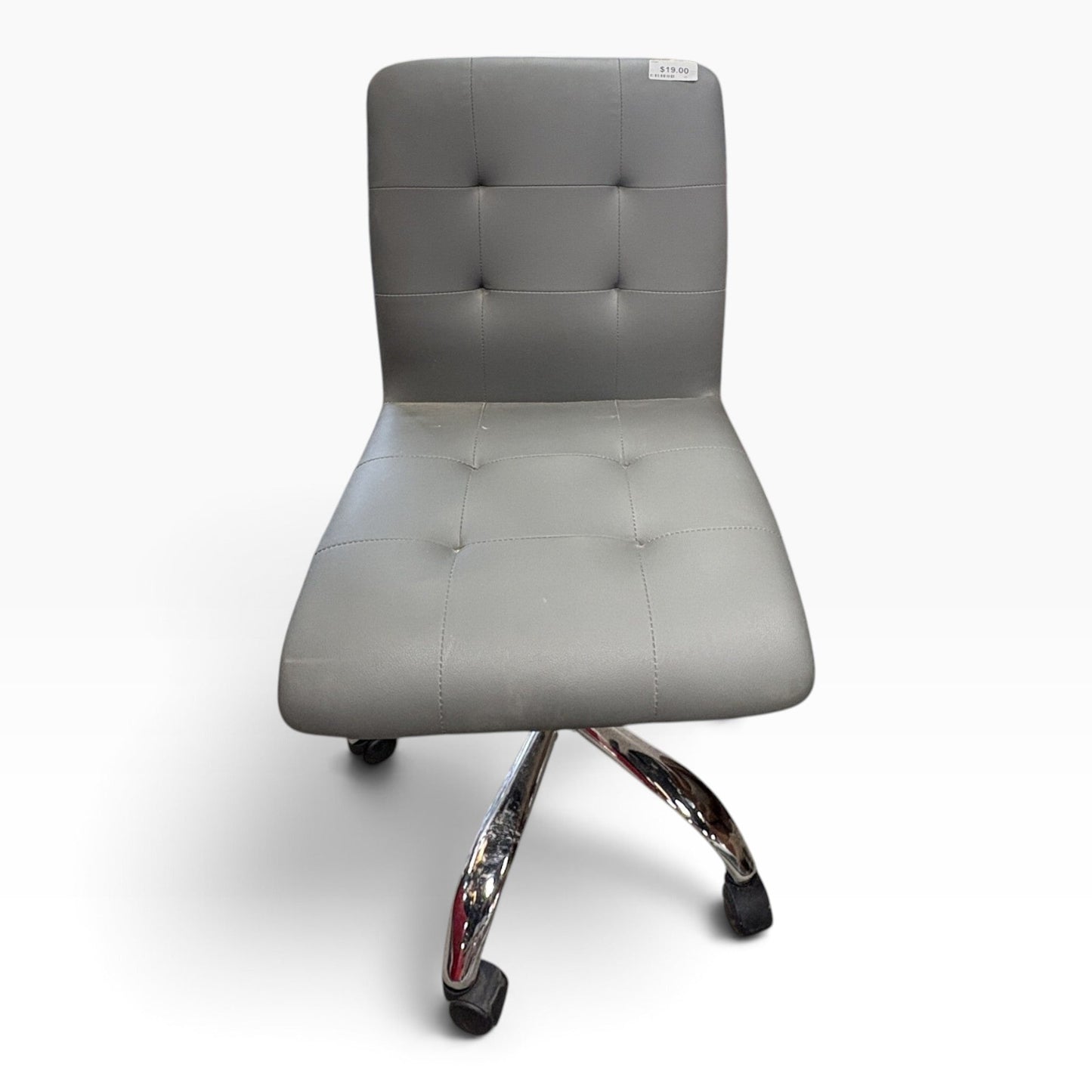GDM Habitat for Humanity ReStore Gray Tufted Office Chair