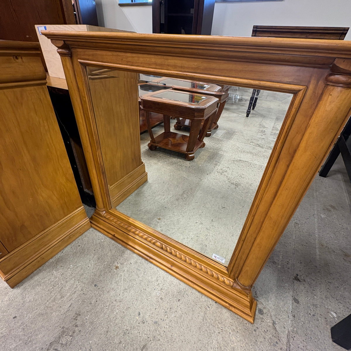 Light Oak Dresser with Mirror FALSE location-set