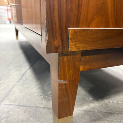 61" Walnut Vanity w/Marble Top