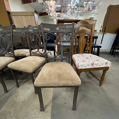 Slate Tile Metal Dining Chair