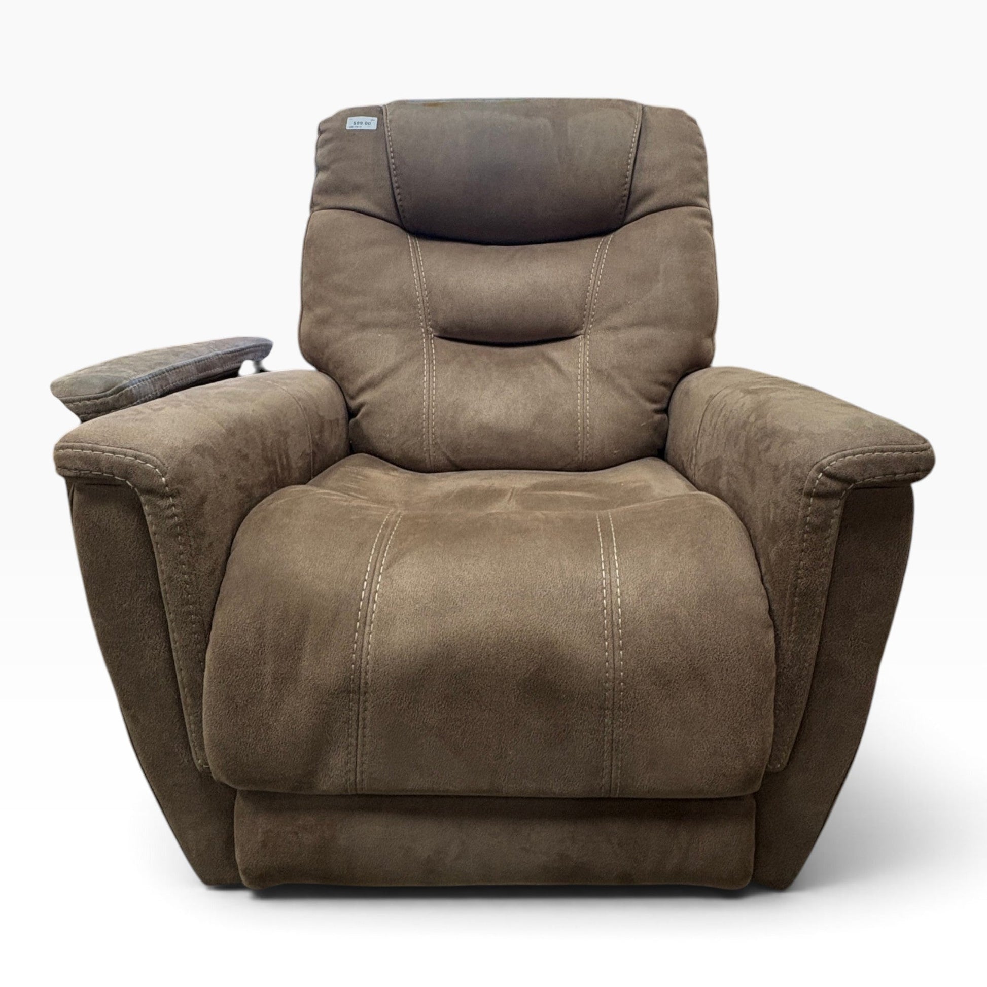 GDM Habitat for Humanity ReStore Brown Microfiber Recliner