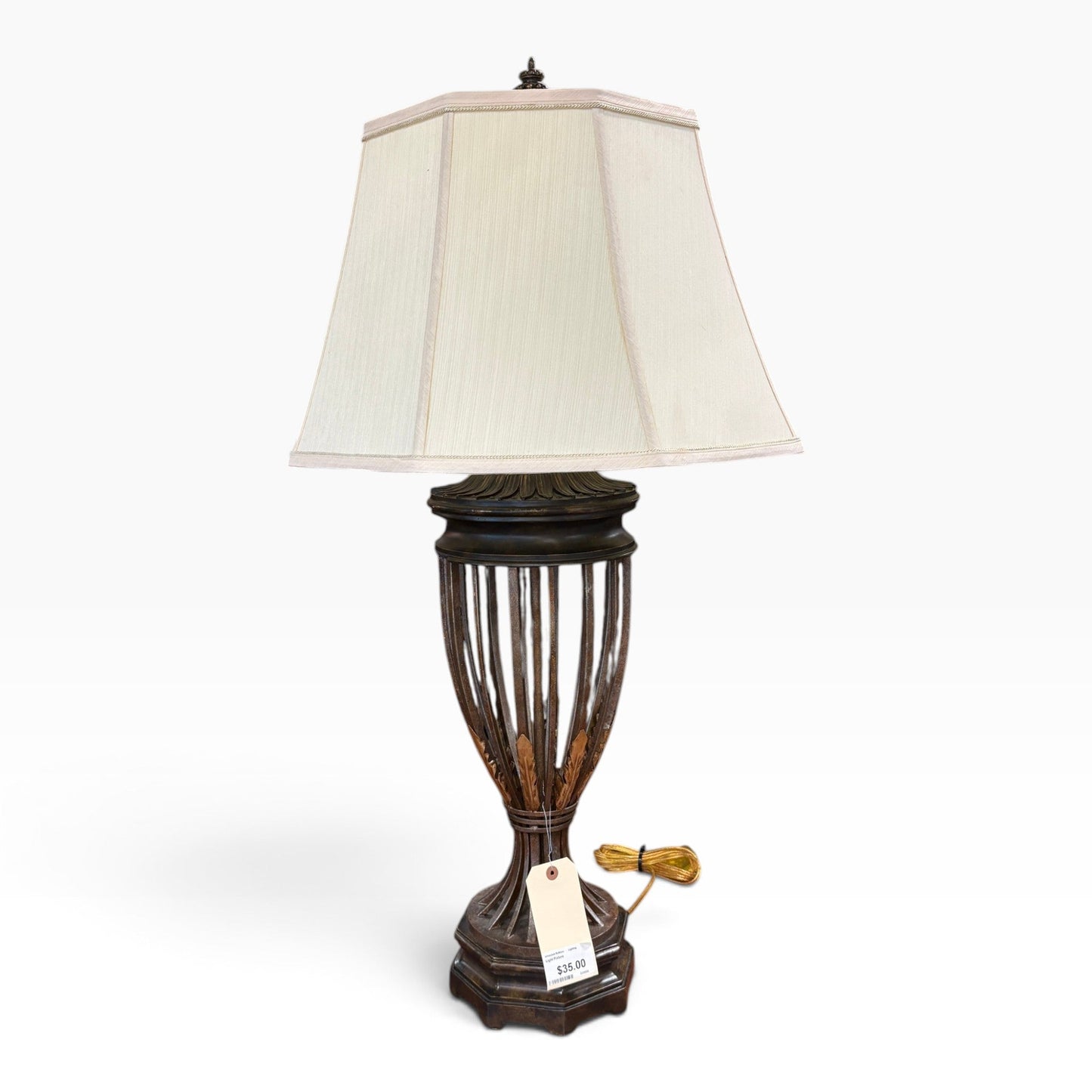 GDM Habitat for Humanity ReStore Bronze Urn Table Lamp
