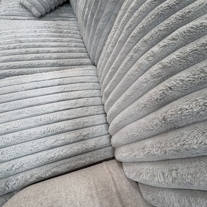 Gray Chenille Sectional Sofa location-set TRUE