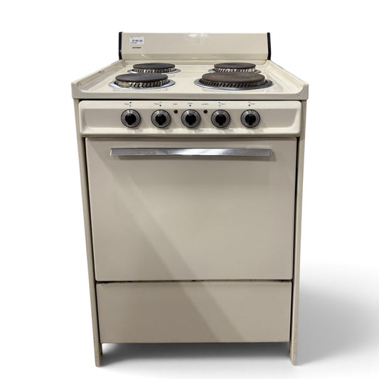 Bisque Hotpoint 24 inch coil top electric range