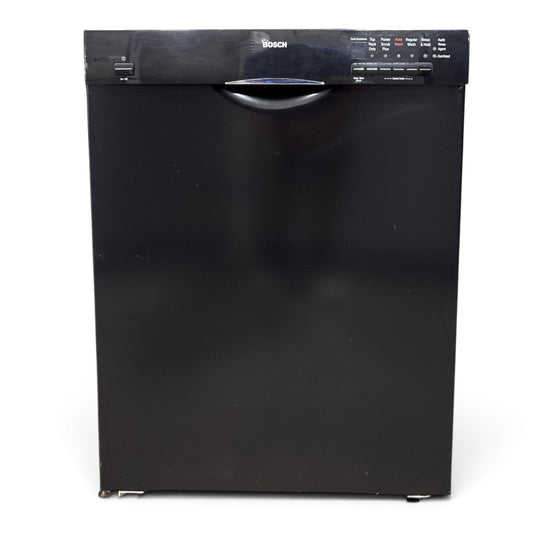 Black Bosch 24 inch built in front control dishwasher
