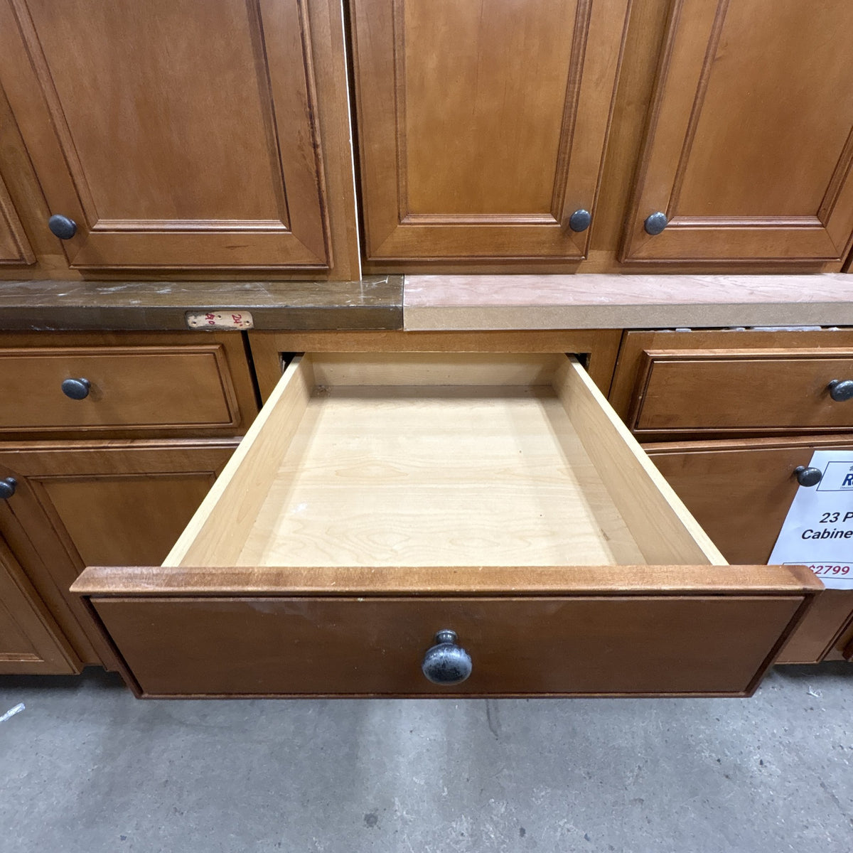 23 Pc Maple Cabinet Set FALSE location-set