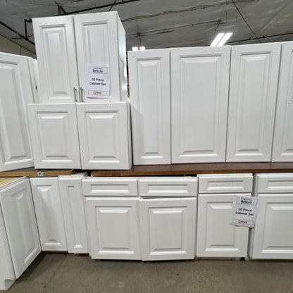 20 Pc White Cabinet Set FALSE location-set