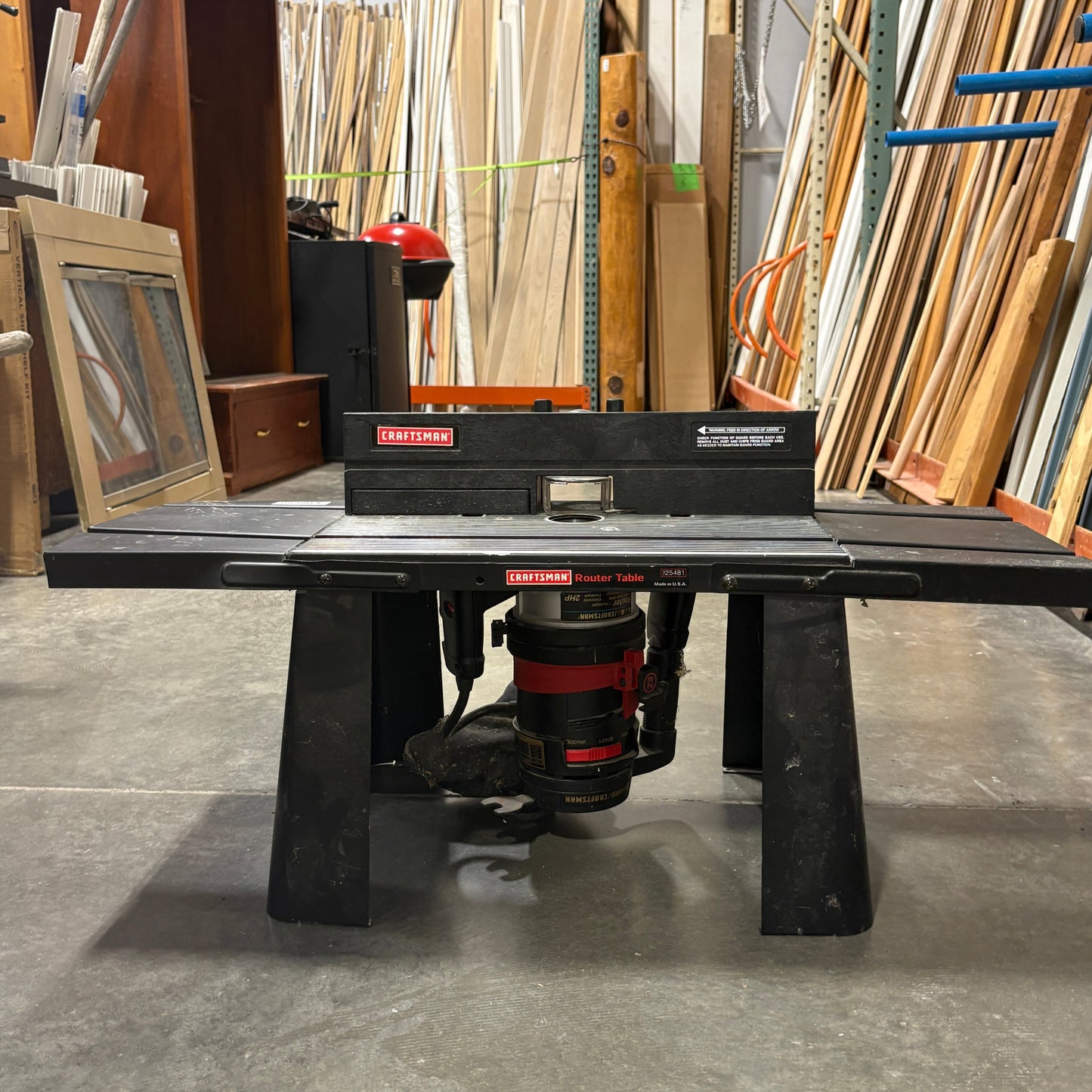 Craftsman 925481 Router Table with 2 HP Plunge Router - detail 2