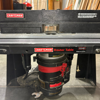 Craftsman 925481 Router Table with 2 HP Plunge Router - detail 3