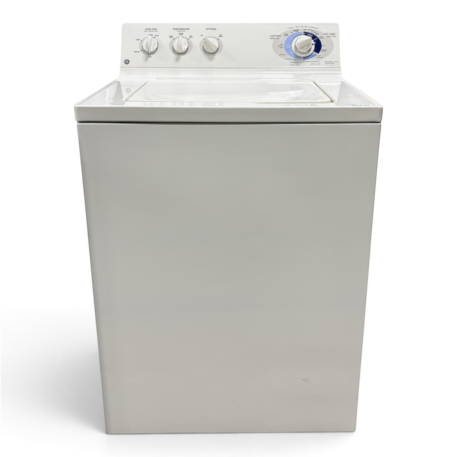 GDM Habitat for Humanity ReStore GE Super Capacity Plus Top-Load Washer, Almond