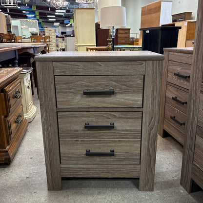 Ashley 2 Drawer Night Stand - front view of the night stand on the sales floor