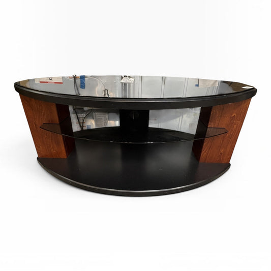 Curved Glass TV Stand FALSE location-set