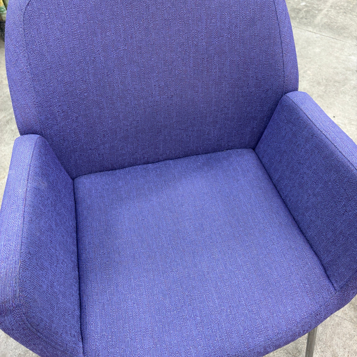 Coalesse Wrapp Lounge Chair - front view of the upholstered seat, back and wrapped arms