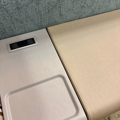 Steelcase Regard Power Bench - recessed power module set into the solid surface top