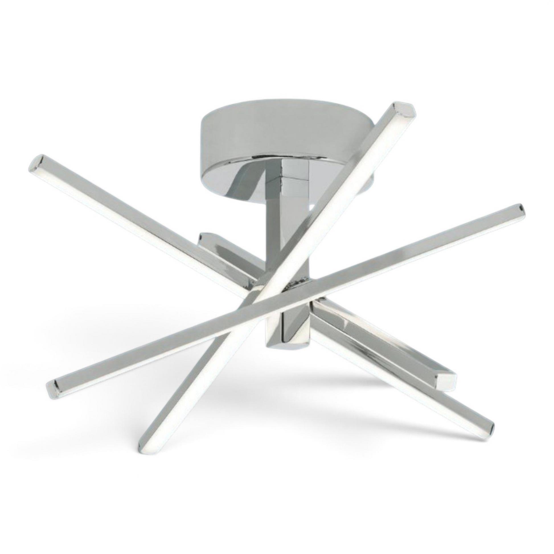 GDM Habitat for Humanity ReStore Aspects Norm 15 in Chrome LED Flush Mount Ceiling Light