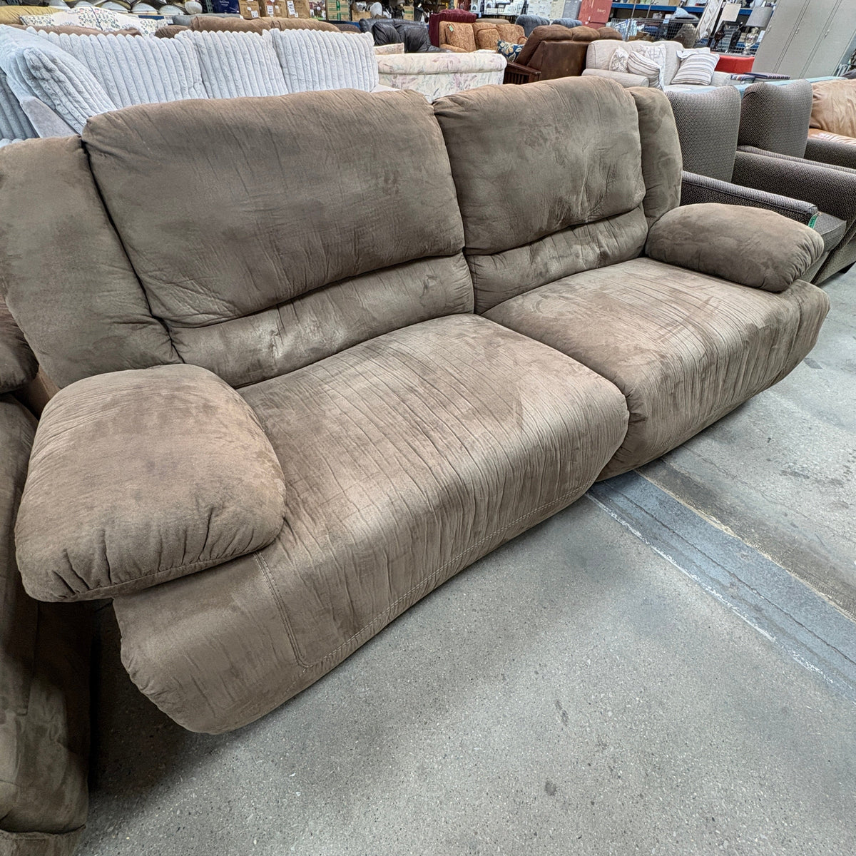 Brown Microfiber Sofa