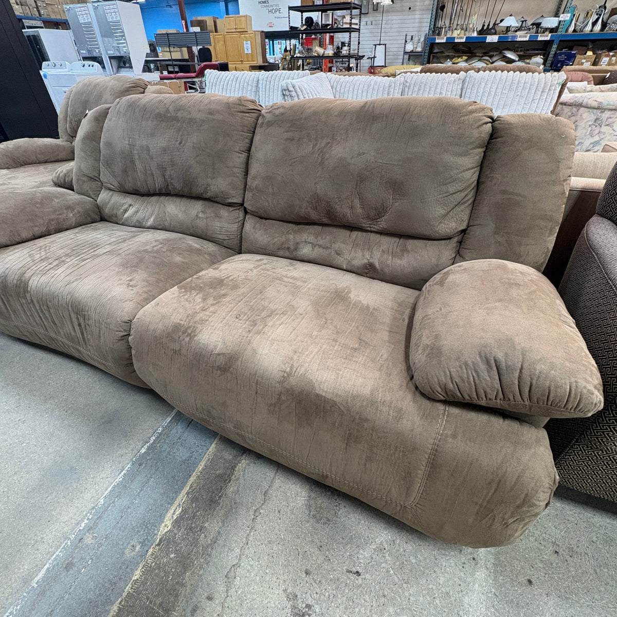 Brown Microfiber Sofa