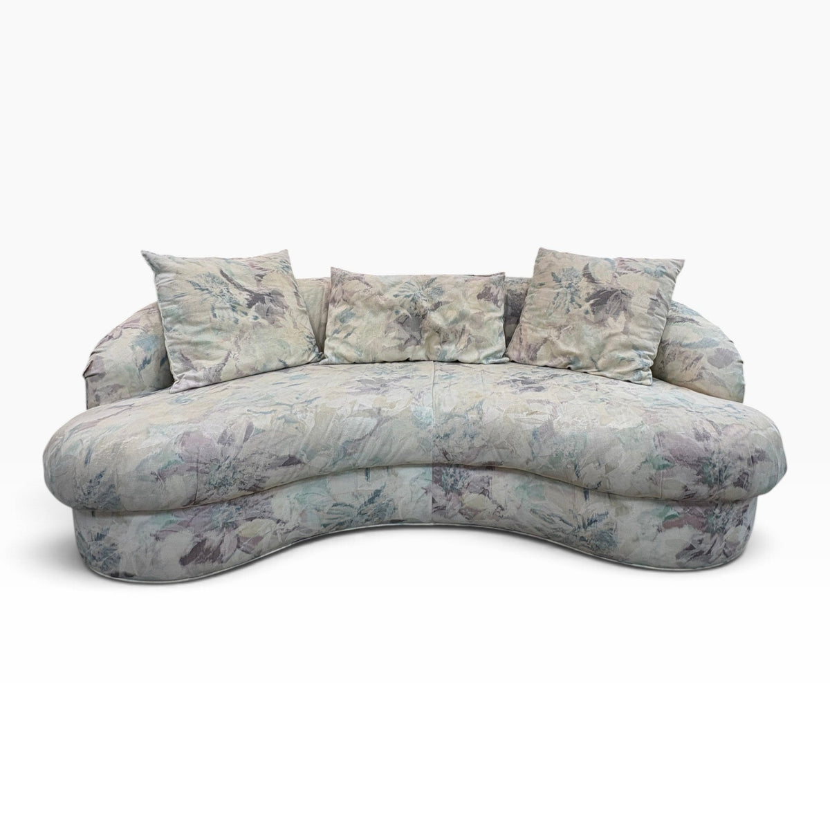 Floral Curved Sofa