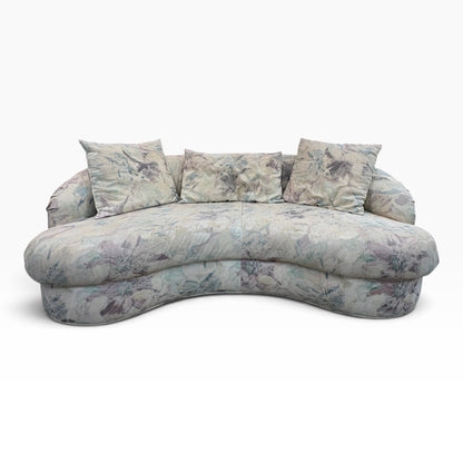 Floral Curved Sofa