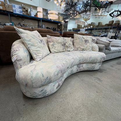 Floral Curved Sofa