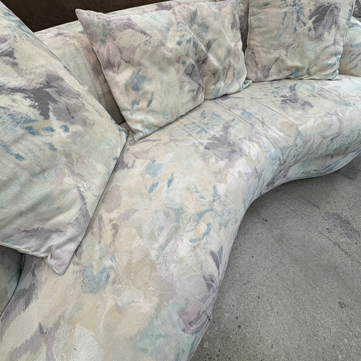 Floral Curved Sofa