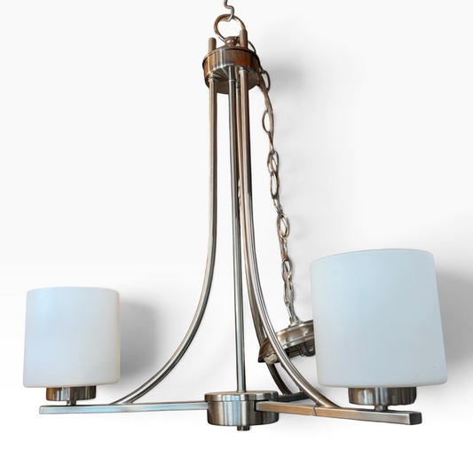 3 Light Nickel Chandelier