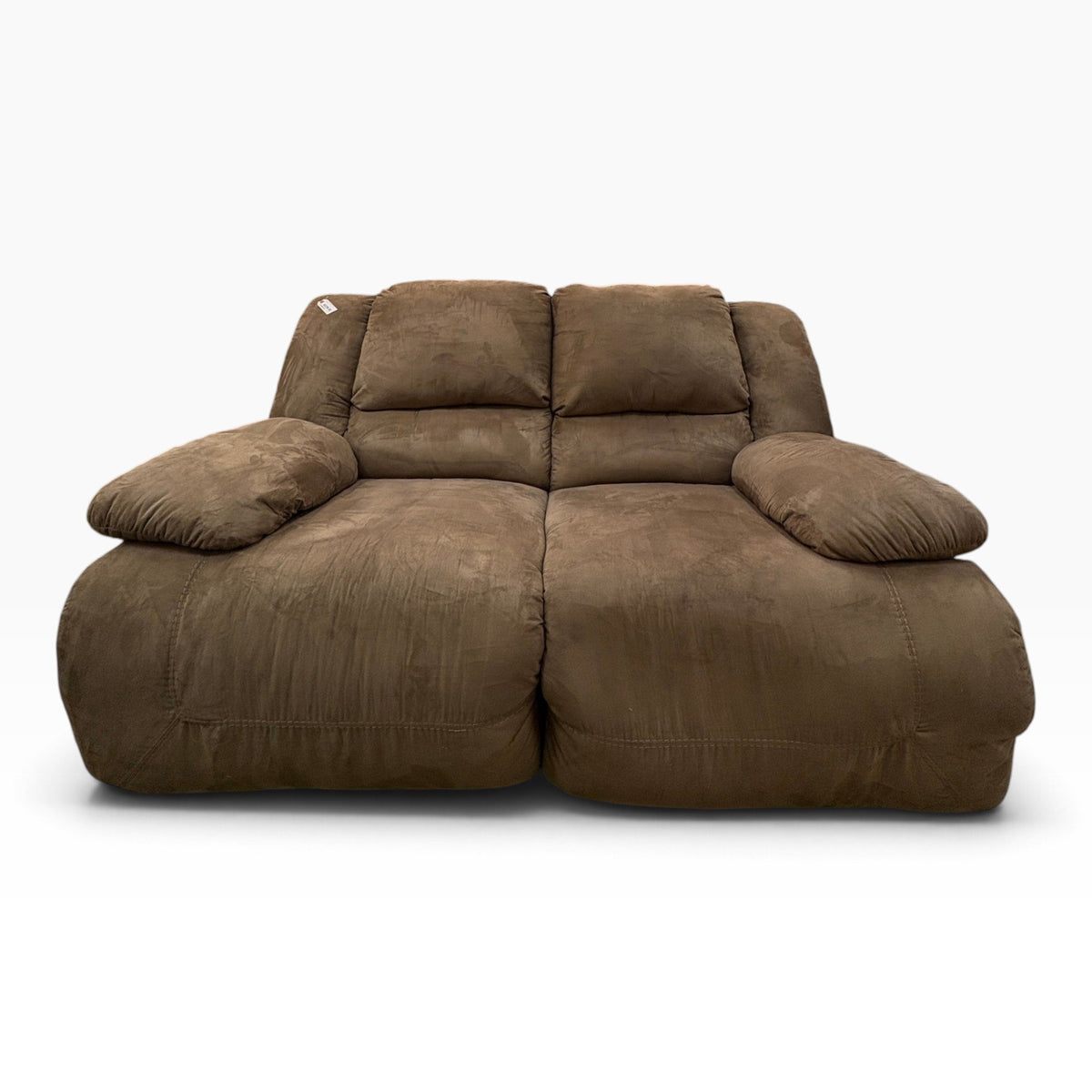 Brown Microfiber Loveseat